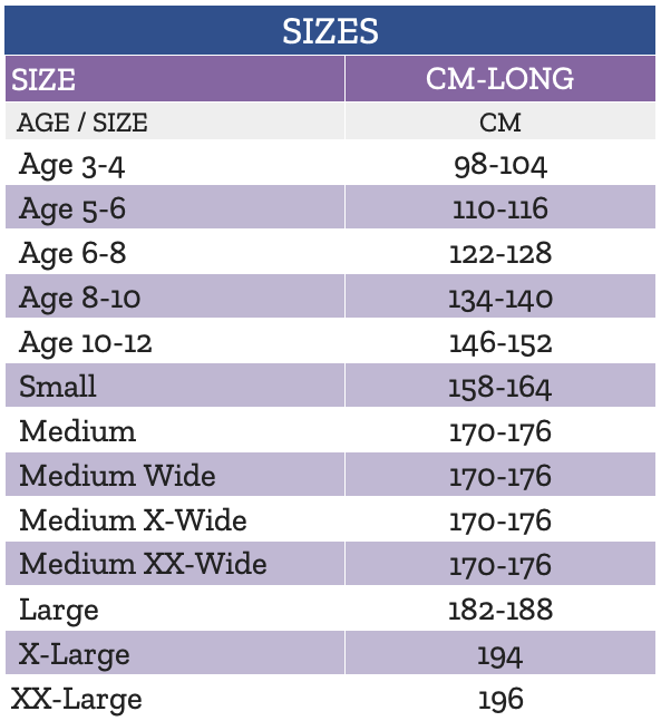 SG_UK_SIZES Pjama Size guide